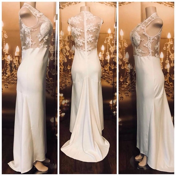 Simple but Elegant Long White Wedding Gown/ Dress - image 10