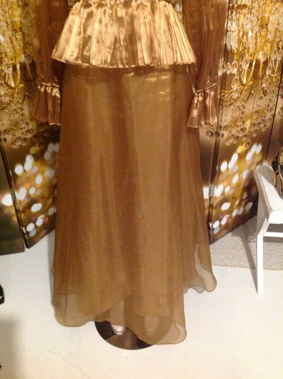 Bronze gold copper skirt