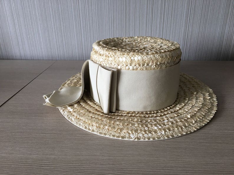 Vintage Straw Hat By Luci Ames Hand Craft