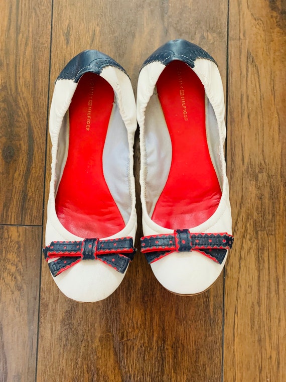 Tommy Hilfiger Flats  White, red & blue - image 2