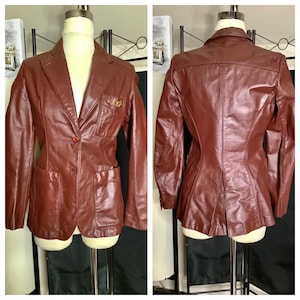 Aigner jacket/ blazer leather