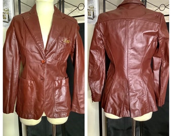 Aigner jacket/ blazer leather