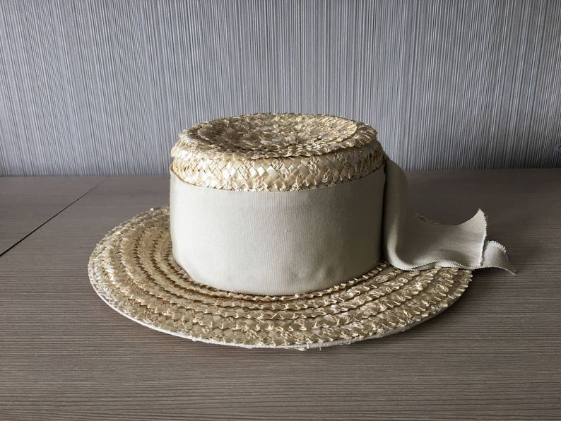 Vintage Straw Hat By Luci Ames Hand Craft