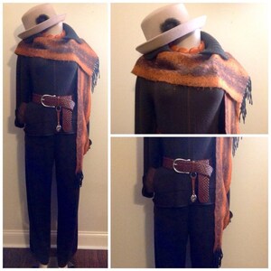 Lecomte Dark Brown Sweater Suit
