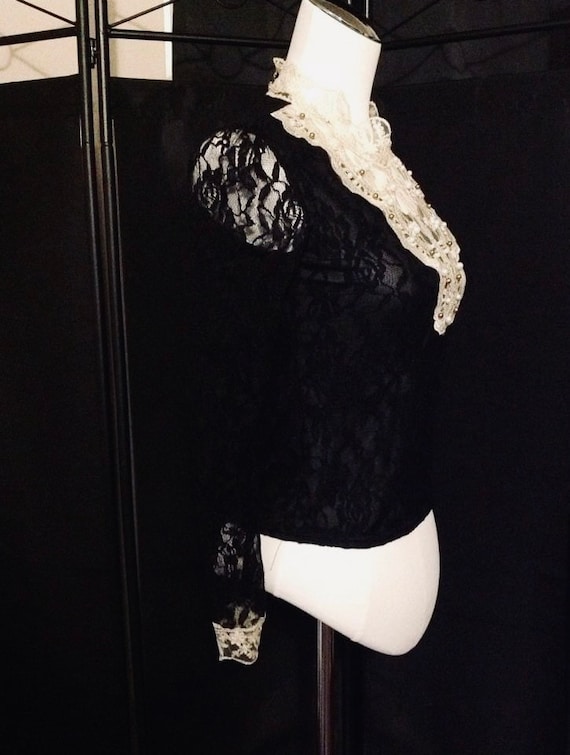 Beautiful black lace blouse