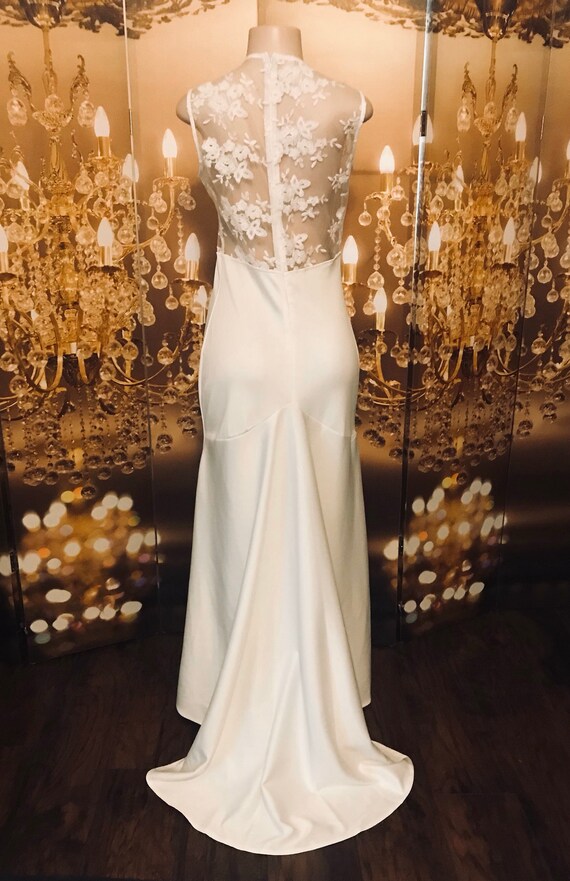 Simple but Elegant Long White Wedding Gown/ Dress - image 5