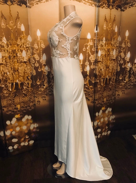 Simple but Elegant Long White Wedding Gown/ Dress - image 6