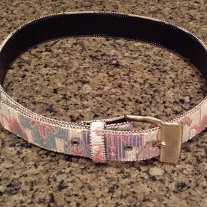 Vintage Paul Harris Leather Belt — Made in USA — Gold Statement Buckle. Size SM Paul Harris | Accessories | Vintage Multicolor Belt S M  main image 3