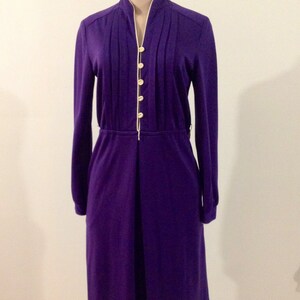 Beautifu Purple and White Vintage Dress By ACT1 New York