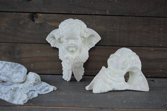 Drapery Sconce Drapery Scarf Holder Cherubs Hand Painted Etsy