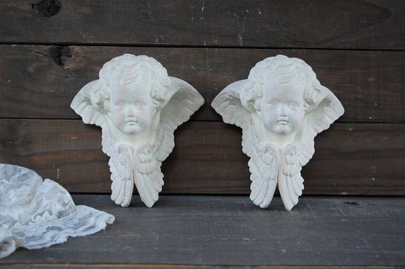 Drapery Sconce Drapery Scarf Holder Cherubs Hand Painted Etsy