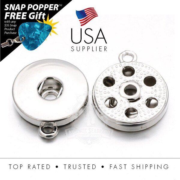 DIY Snap Jewelry 18mm DIY Snap Base Connector Single Ring for Earrings, Necklaces, Bracelets Fits 18mm Gingersnaps Magnolia & Vine DIY-3B