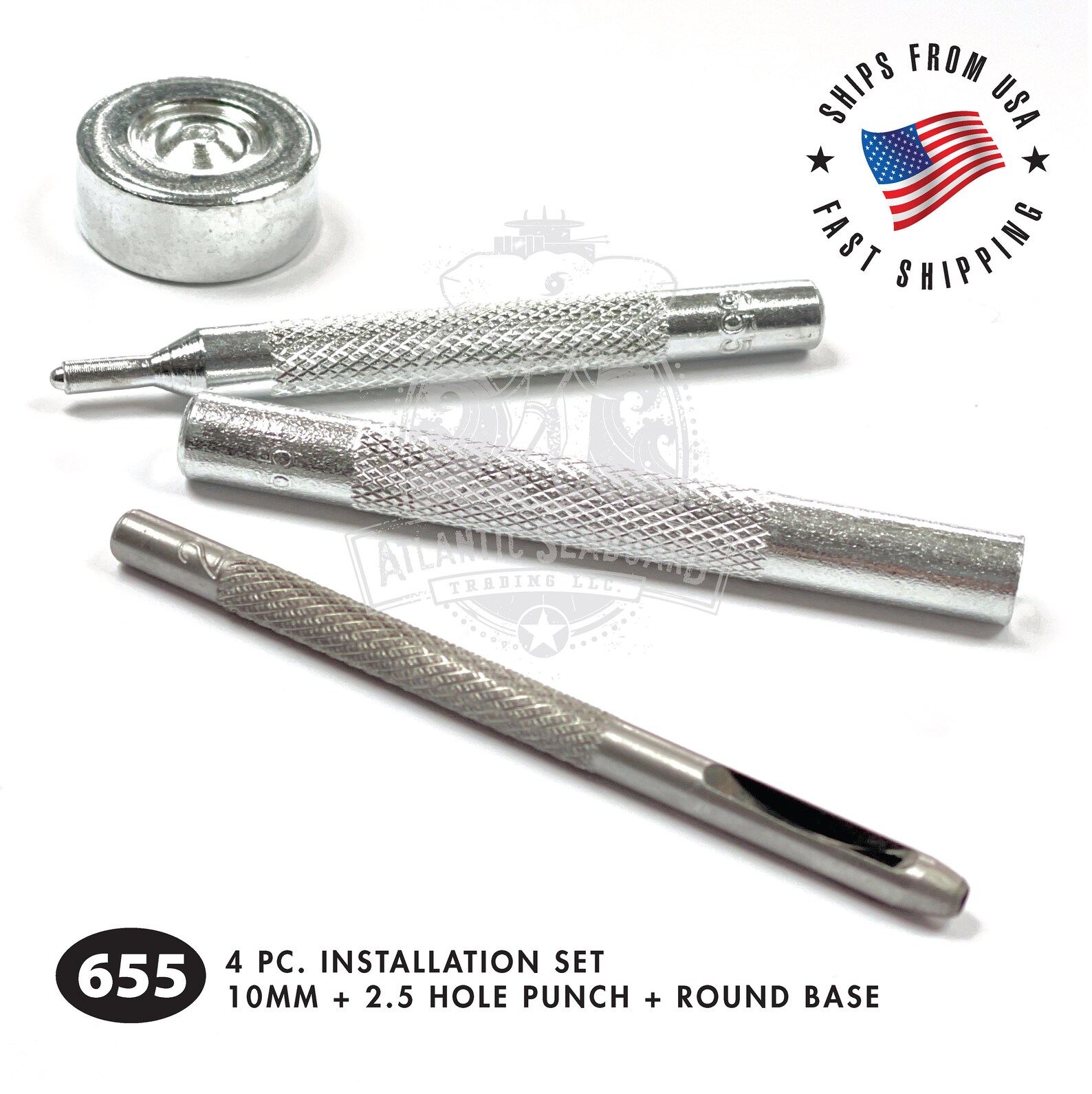 4 piece Die Punch Rivet/Popper/Snap Fastener Installation Tool Etsy