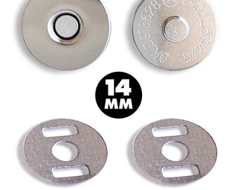 14mm Metal Magnetic Snap Button Closure Fastener for Purses and Craft