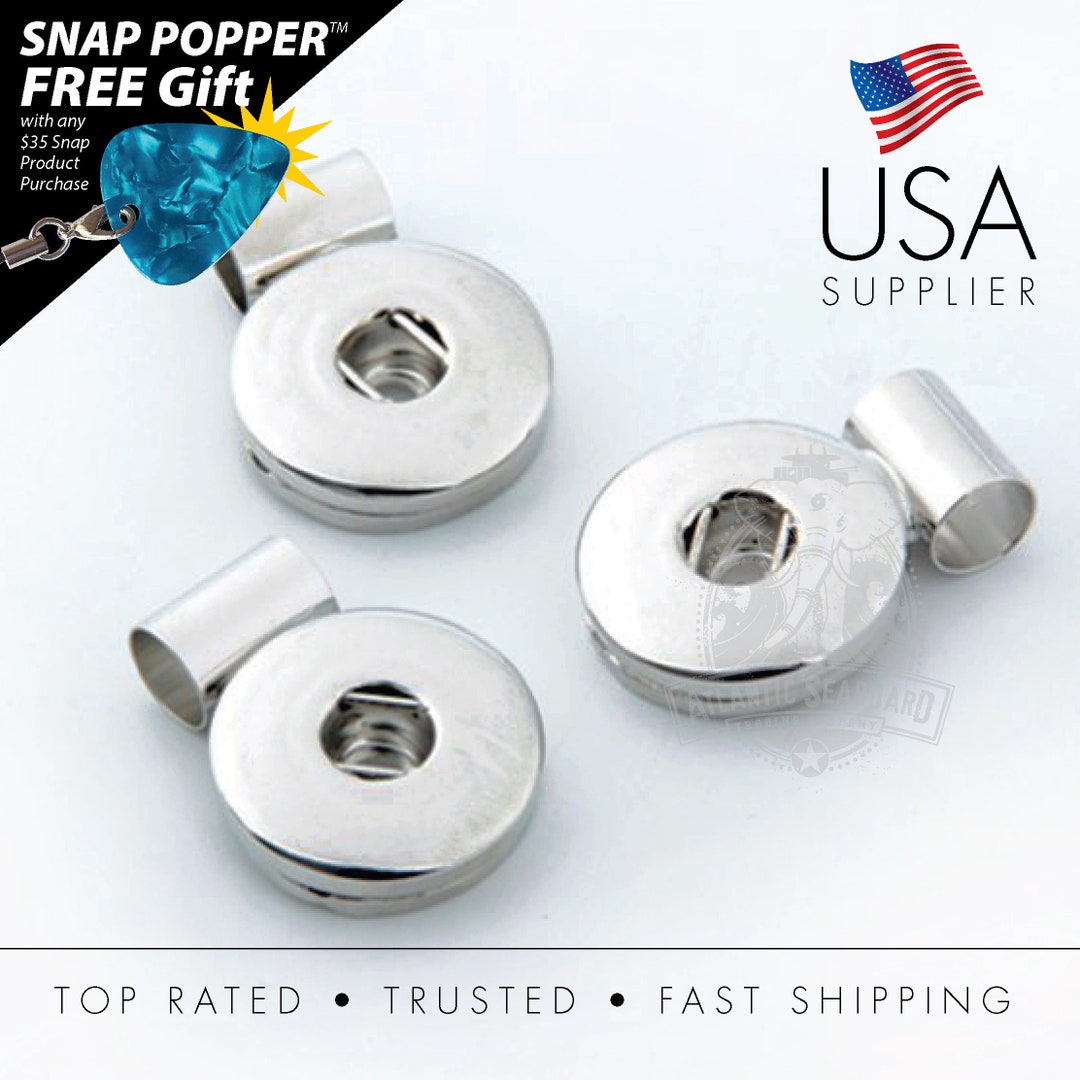 DIY Snap Jewelry Necklace Slider Pendantfits 1820mm Etsy