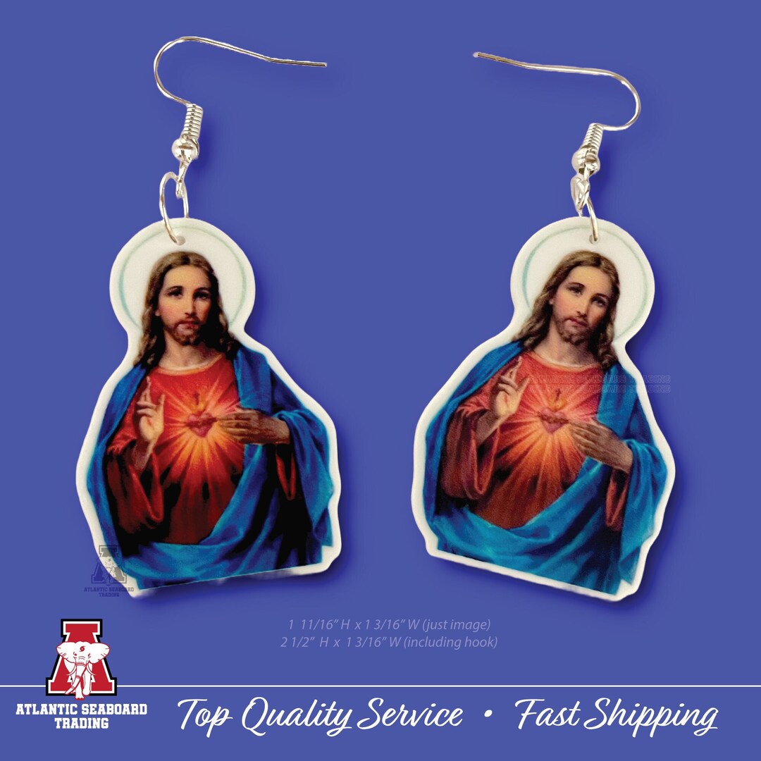 Ray of Jesus Dangle Fun Earrings - Etsy