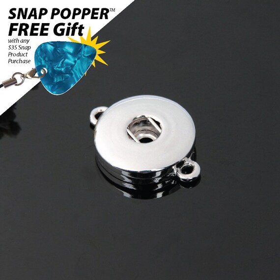 DIY Snap Jewelry 18mm DIY Snap Charm Connector Double Ring for Etsy