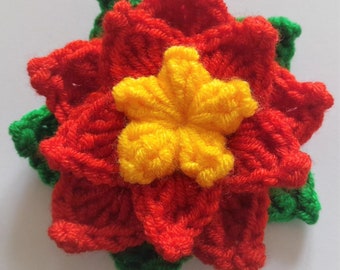 Haakpatroon kerstster bloem: voorwaarden VK: