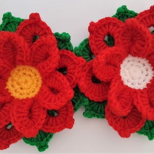 Poinsettia Crochet Pattern US Terms