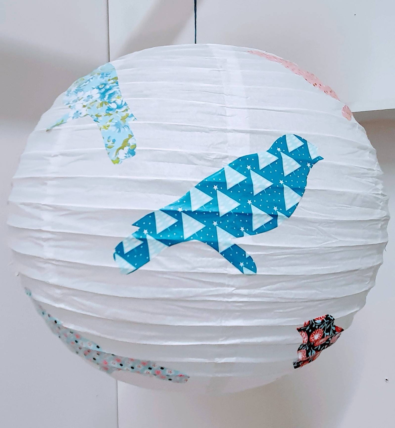 Decoupage Garden Bird Rice Paper Lantern Decoupage Bird Etsy