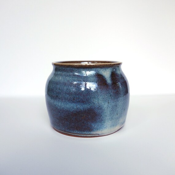 Handmade Pottery Blue Vase #9