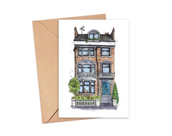 Irish Pubs 3 PACK Irish Pubs Art Card Set Andie Laf Designs Blank Watercolour Art Greeting Card with Kraft Envelope