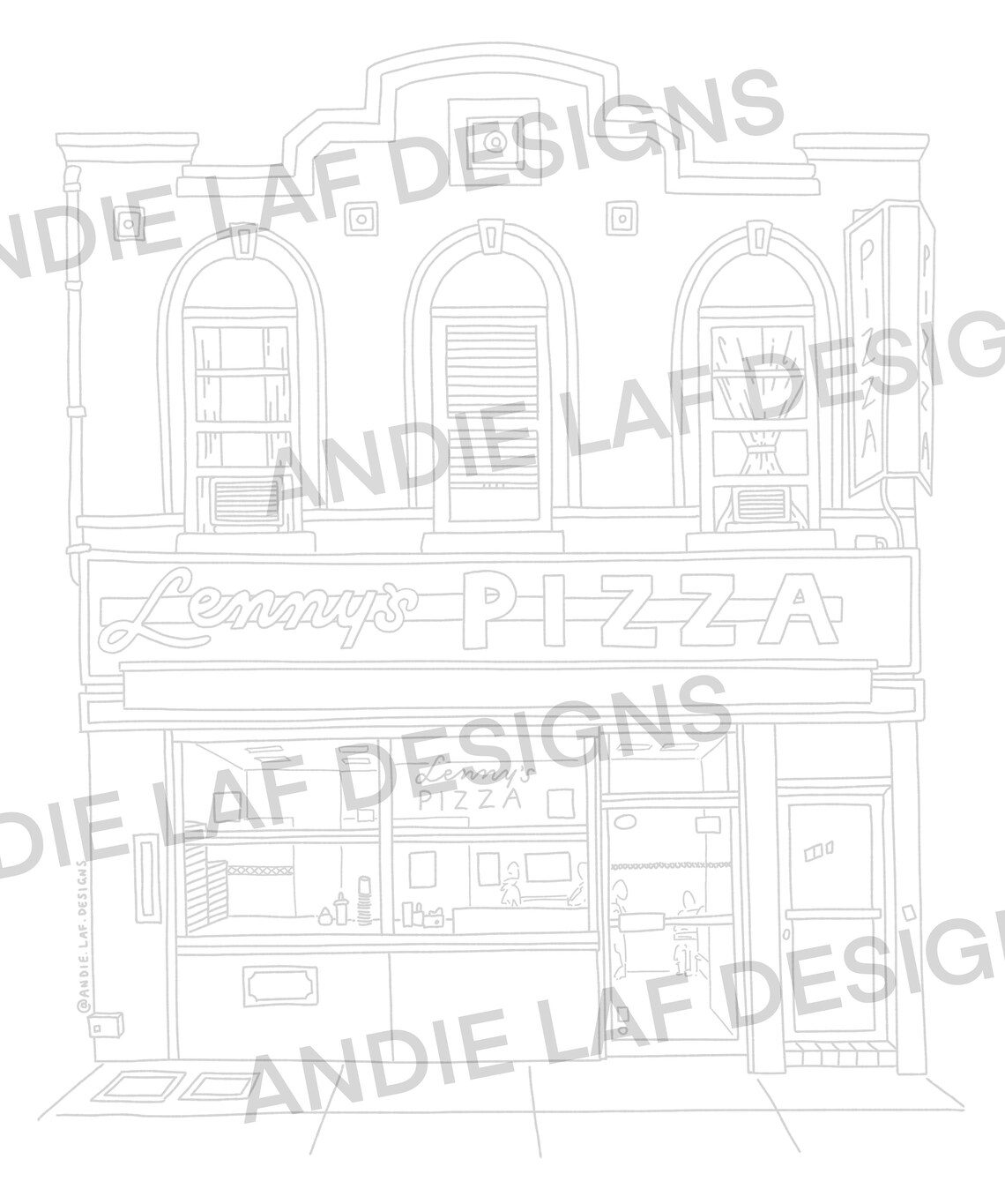New York Printable Colouring Sheet for Adult and Kids Urban | Etsy
