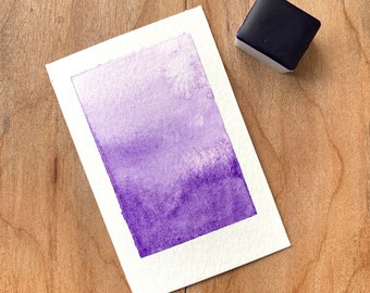 Handmade Watercolor Paint, Ultramarine Violet (PV15), Purple Non-toxic, Eco Friendly, Hand-mulled Artist's Paints, Andie Laf Designs