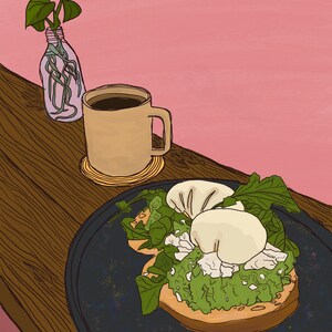 Avocado Toast Original Art Print