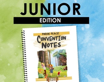 JUNIOR EDITION Download -Pursue Peace! (2022 Children's Notebook) English Digital pdf File