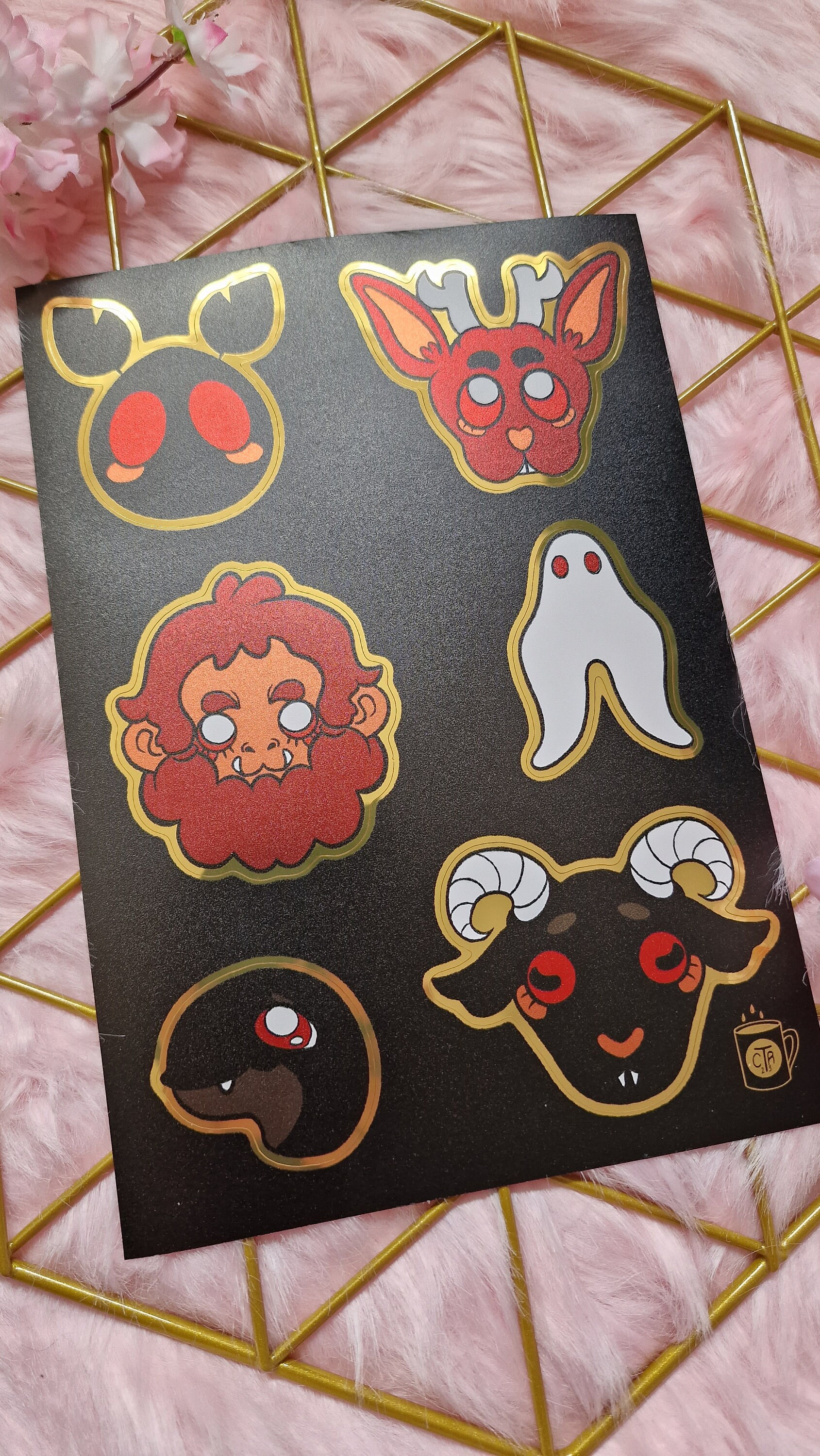 Cryptid Metallic Sticker Sheet - Etsy