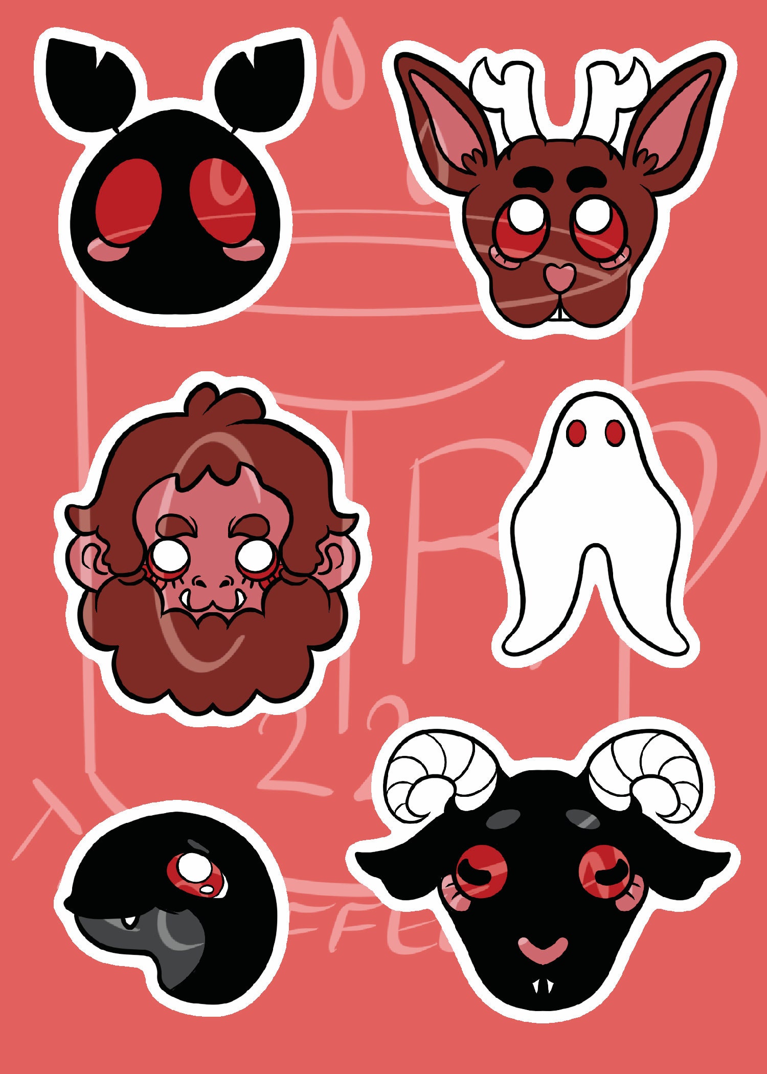 Cryptid Metallic Sticker Sheet - Etsy