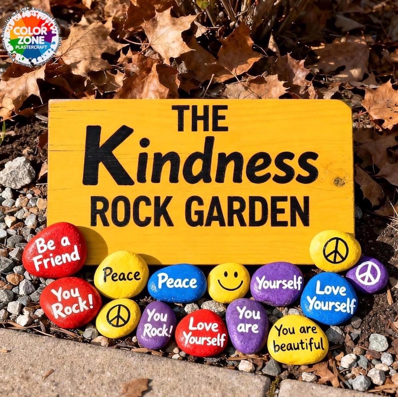 Positivity Rocks Kit Rock Painting Kit for Kids, DIY Craft Activity Box, Paint Your Own ...
