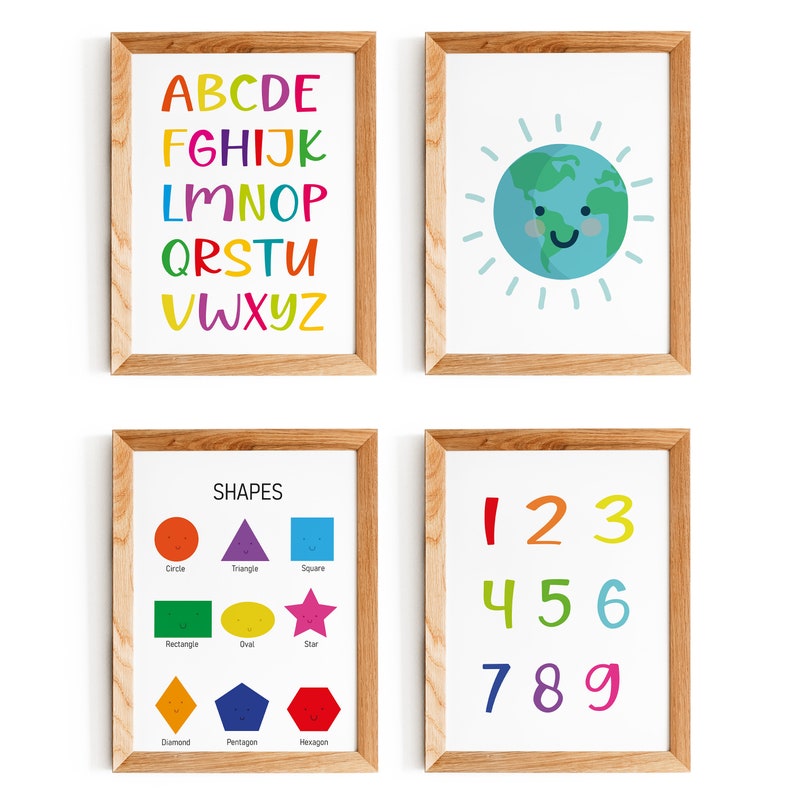 World Alphabet Poster ABC Print PRINTABLE Wall Art - Etsy