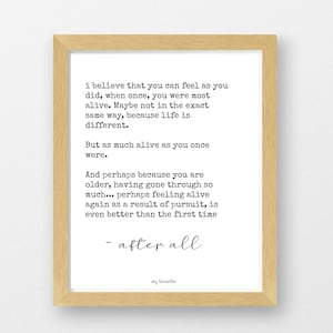 Most Alive, After All Healing Print Life after Healing Print Uplifting Inspirational Typography Art