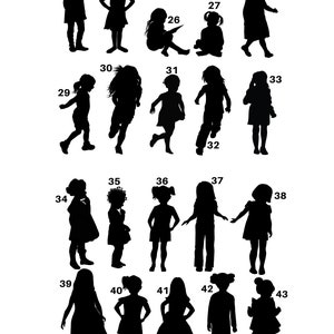 Custom Silhouette Print Children & Pets image 3