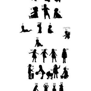 Custom Silhouette Print Children & Pets image 2