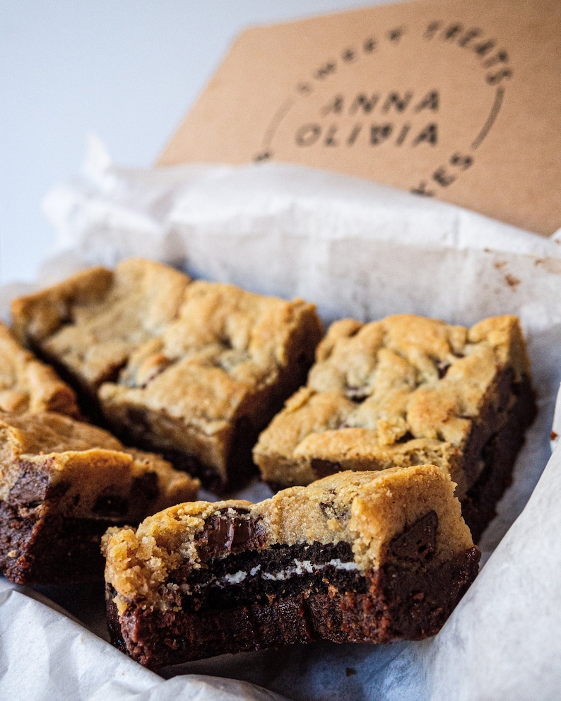 Gourmet Brownie Box S'mores Brownies Triple Chocolate Etsy