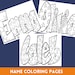 see more listings in the Name Coloring Pages section
