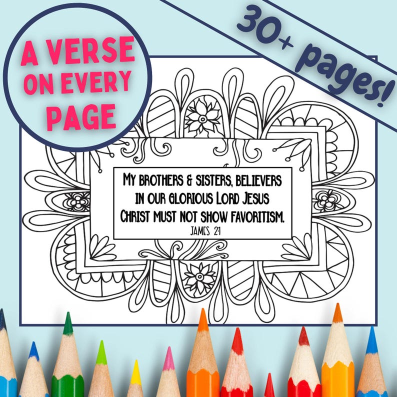 James Coloring Book, Colorful Worship, 30+ Christian Coloring Pages ...