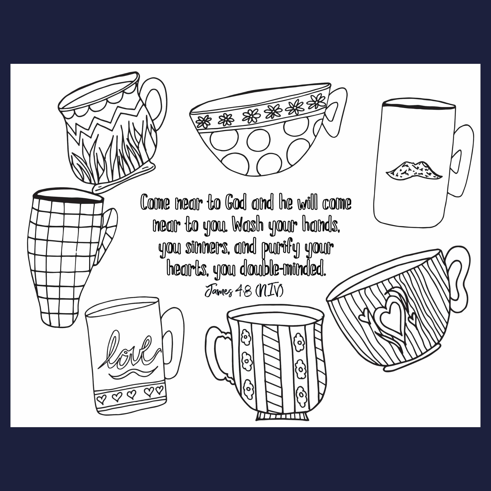 James Coloring Book, Colorful Worship, 30+ Christian Coloring Pages ...