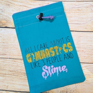 Gymnastics Grip Bag: Slime Design, Drawstring Closure