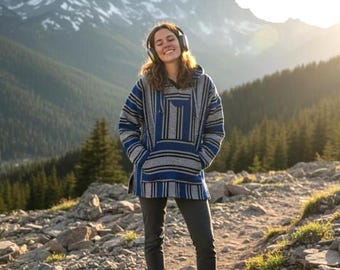 Baja Hoodie Warm Pullover Surfer Jacket Unisex Hoodie