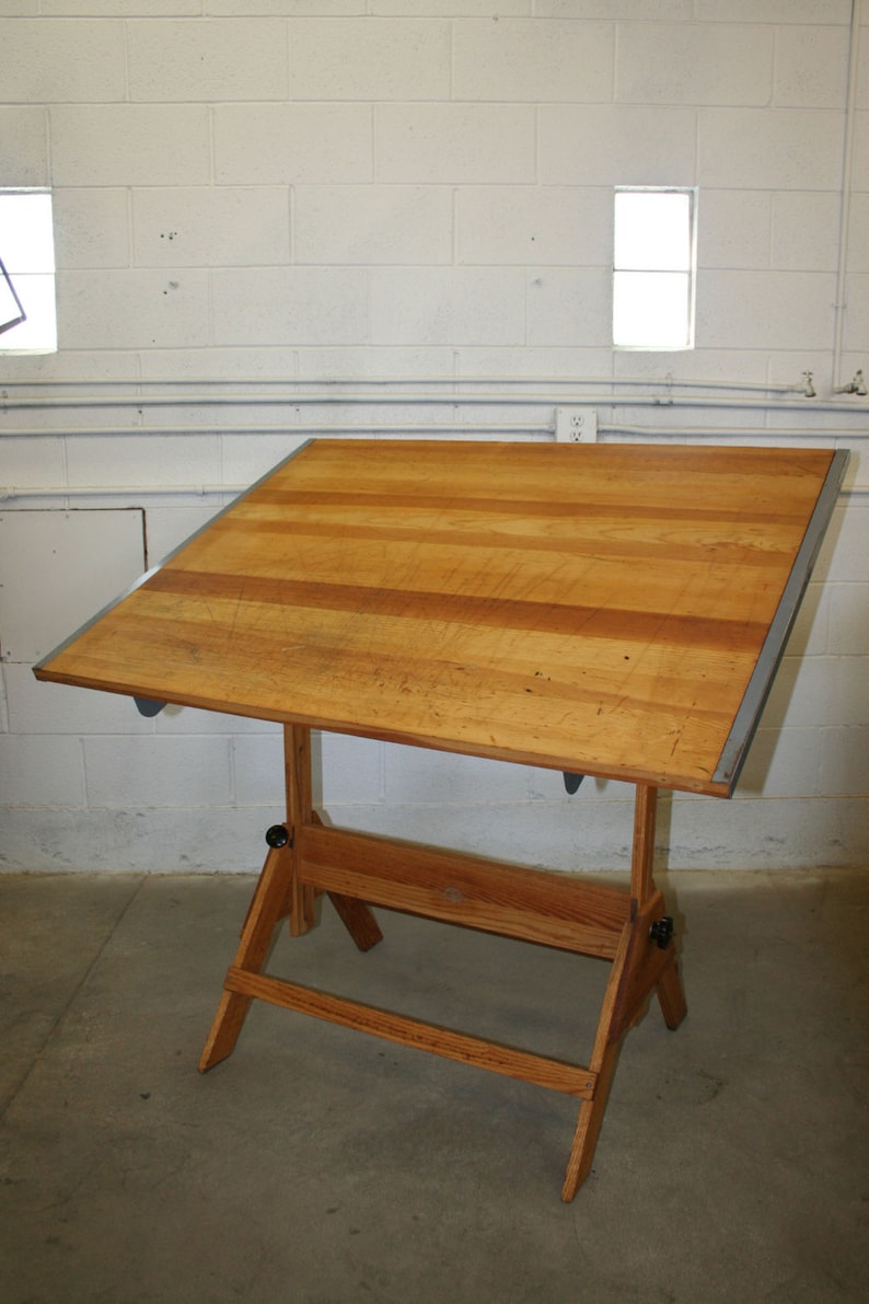 Vintage Anco Bilt Drafting Table Fully Restored Etsy