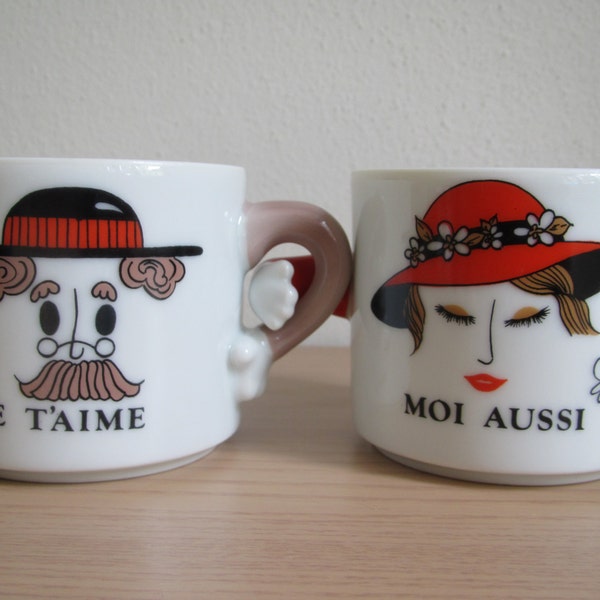 Je T'Aime Moi Aussi Coffee Cup Set
