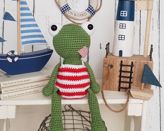 Crochet/amigurumi Frog Pattern ONLY, Lulu the Frog