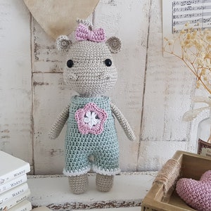 Crochet/Amigurumi Hippo PATTERN ONLY, Ivy the Hippo