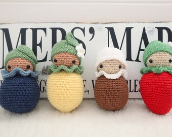 Crochet/Amigurumi Fruit Doll Toys/PATTERN ONLY