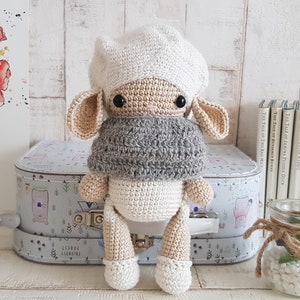 Crochet/Amigurumi Lamb PATTERN ONLY, April the Lamb