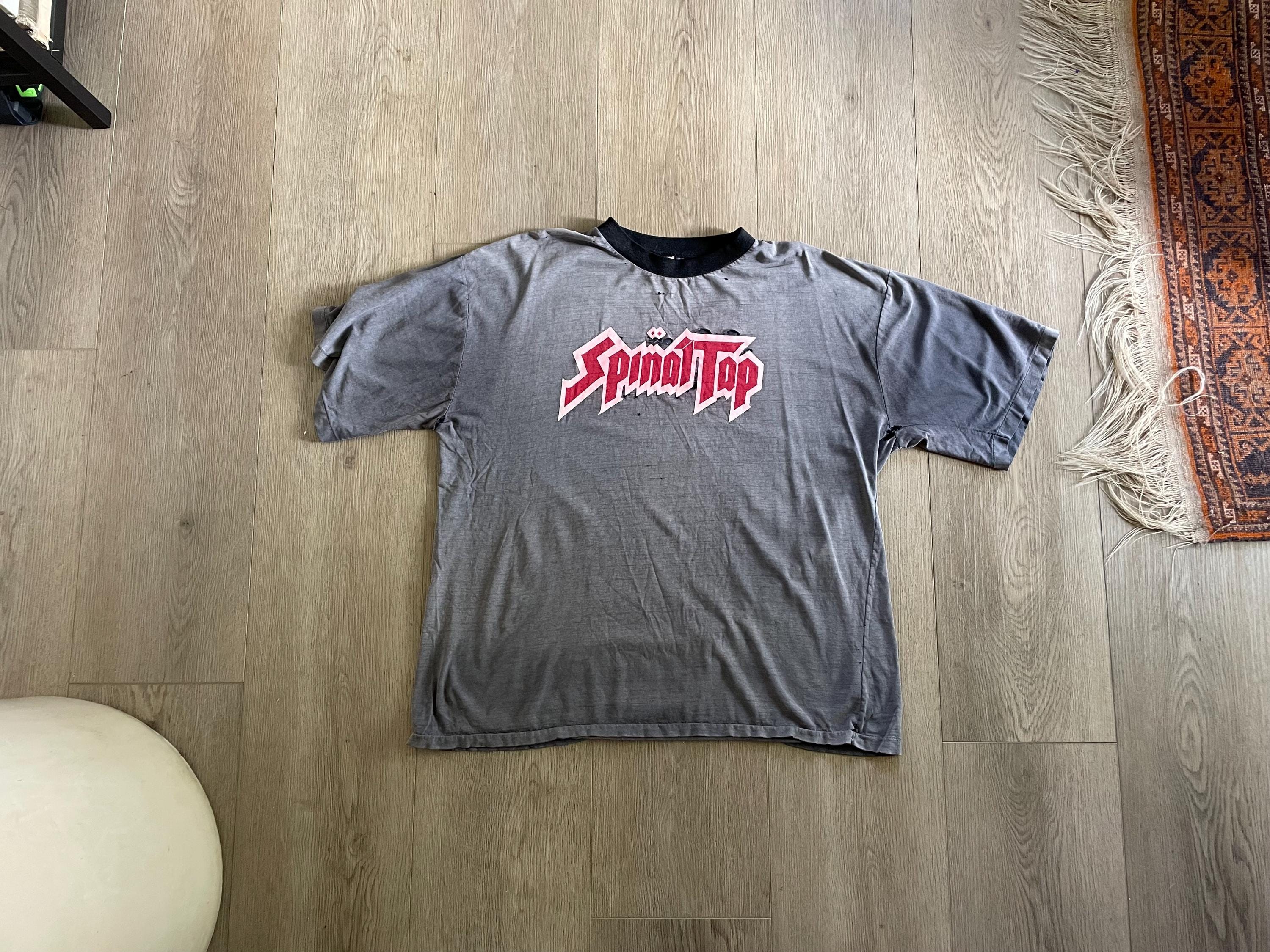 Distressed Spinal Tap T-shirt - 1982 Tour - Top Into America 